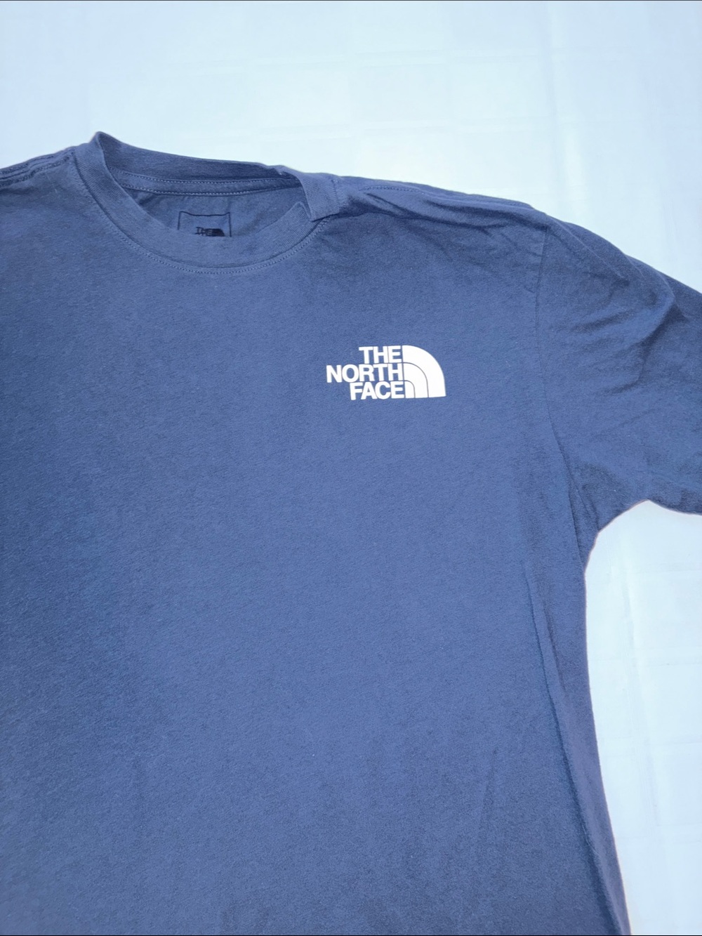The North Face Men's Dark Blue Logo Short Sleeve Tee